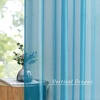 image:imageNICETOWN Sheer Window Curtain Panels  Ivory Eyelet Top Solid Voile for KitchenHotel 2 Pieces 54 Wide x 84inch LengthTeal