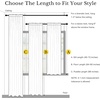image:imageNICETOWN Window Treatment Thermal Insulated Rod Pocket Room Darkening CurtainsDrapes for Bedroom Bone White 2 Panels W42 x L63 inches