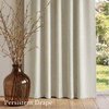 image:imageNICETOWN Window Treatment Thermal Insulated Rod Pocket Room Darkening CurtainsDrapes for Bedroom Bone White 2 Panels W42 x L63 inches