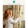 image:imageNICETOWN 100 Blackout Rainbow Yellow Curtains Cartoon Grommet Window Drapes for Kids Bedroom Nursery Thermal Insulated Room Darkening Treatments 2 Panels 52 x 84 Paler YellowPaler Yellow