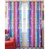 image:imageNICETOWN 100 Blackout Rainbow Yellow Curtains Cartoon Grommet Window Drapes for Kids Bedroom Nursery Thermal Insulated Room Darkening Treatments 2 Panels 52 x 84 Paler YellowPurple  Blue  Pink