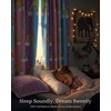 image:imageNICETOWN 100 Blackout Rainbow Yellow Curtains Cartoon Grommet Window Drapes for Kids Bedroom Nursery Thermal Insulated Room Darkening Treatments 2 Panels 52 x 84 Paler YellowPurple  Blue  Pink