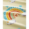 image:imageNICETOWN 100 Blackout Rainbow Yellow Curtains Cartoon Grommet Window Drapes for Kids Bedroom Nursery Thermal Insulated Room Darkening Treatments 2 Panels 52 x 84 Paler YellowPaler Yellow