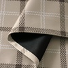 image:imageNICETOWN 100 Blackout Rustic Buffalo Plaid French Door Curtains No Drill Cordless Roman Shade with Tieback for Doors W24 x L64 Privacy amp Thermal Shade for Living Room Patio Glass 1 PC TaupePlaid  Taupe  White
