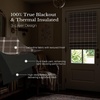 image:imageNICETOWN 100 Blackout Rustic Buffalo Plaid French Door Curtains No Drill Cordless Roman Shade with Tieback for Doors W24 x L64 Privacy amp Thermal Shade for Living Room Patio Glass 1 PC TaupePlaid  Brown  White