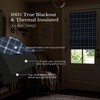 image:imageNICETOWN 100 Blackout Rustic Buffalo Plaid French Door Curtains No Drill Cordless Roman Shade with Tieback for Doors W24 x L64 Privacy amp Thermal Shade for Living Room Patio Glass 1 PC TaupePlaid  Dark Blue  White