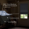 image:imageNICETOWN 100 Blackout Rustic Buffalo Plaid French Door Curtains No Drill Cordless Roman Shade with Tieback for Doors W24 x L64 Privacy amp Thermal Shade for Living Room Patio Glass 1 PC TaupePlaid  Sea Blue  White