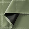 image:imageNICETOWN 100 Blackout Rustic Buffalo Plaid French Door Curtains No Drill Cordless Roman Shade with Tieback for Doors W24 x L64 Privacy amp Thermal Shade for Living Room Patio Glass 1 PC TaupeGrid Pattern  Olive Green  White