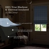 image:imageNICETOWN 100 Blackout Rustic Buffalo Plaid French Door Curtains No Drill Cordless Roman Shade with Tieback for Doors W24 x L64 Privacy amp Thermal Shade for Living Room Patio Glass 1 PC TaupeGrid Pattern  Sea Blue  White