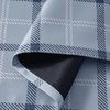 image:imageNICETOWN 100 Blackout Rustic Buffalo Plaid French Door Curtains No Drill Cordless Roman Shade with Tieback for Doors W24 x L64 Privacy amp Thermal Shade for Living Room Patio Glass 1 PC TaupePlaid  Sea Blue  White