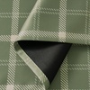 image:imageNICETOWN 100 Blackout Rustic Buffalo Plaid French Door Curtains No Drill Cordless Roman Shade with Tieback for Doors W24 x L64 Privacy amp Thermal Shade for Living Room Patio Glass 1 PC TaupePlaid  Olive Green  White