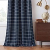 image:imageNICETOWN 100 Plaid Blackout Cabin Buffalo Gingham Curtains Living Room Checkered Patterned Thermal Insulated Taupe Grommet Room Darkening Curtains amp Rustic Drapes for Farmhouse 52W x 84L 2 PanelsPlaid  Dark Blue  White