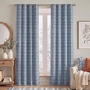 image:imageNICETOWN 100 Plaid Blackout Cabin Buffalo Gingham Curtains Living Room Checkered Patterned Thermal Insulated Taupe Grommet Room Darkening Curtains amp Rustic Drapes for Farmhouse 52W x 84L 2 PanelsPlaid  Sea Blue  White