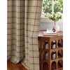 image:imageNICETOWN 100 Plaid Blackout Cabin Buffalo Gingham Curtains Living Room Checkered Patterned Thermal Insulated Taupe Grommet Room Darkening Curtains amp Rustic Drapes for Farmhouse 52W x 84L 2 PanelsPlaid  Burlap  White