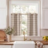 image:imageNICETOWN 100 Plaid Blackout Cabin Buffalo Gingham Curtains Living Room Checkered Patterned Thermal Insulated Taupe Grommet Room Darkening Curtains amp Rustic Drapes for Farmhouse 52W x 84L 2 PanelsPlaid  Taupe  White