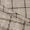 image:imageNICETOWN 100 Plaid Blackout Cabin Buffalo Gingham Curtains Living Room Checkered Patterned Thermal Insulated Taupe Grommet Room Darkening Curtains amp Rustic Drapes for Farmhouse 52W x 84L 2 PanelsPlaid  Taupe  White