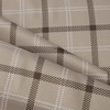 image:imageNICETOWN 100 Plaid Blackout Cabin Buffalo Gingham Curtains Living Room Checkered Patterned Thermal Insulated Taupe Grommet Room Darkening Curtains amp Rustic Drapes for Farmhouse 52W x 84L 2 PanelsPlaid  Taupe  White