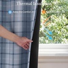image:imageNICETOWN 100 Plaid Blackout Cabin Buffalo Gingham Curtains Living Room Checkered Patterned Thermal Insulated Taupe Grommet Room Darkening Curtains amp Rustic Drapes for Farmhouse 52W x 84L 2 PanelsPlaid  Sea Blue  White