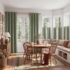 image:imageNICETOWN 100 Plaid Blackout Cabin Buffalo Gingham Curtains Living Room Checkered Patterned Thermal Insulated Taupe Grommet Room Darkening Curtains amp Rustic Drapes for Farmhouse 52W x 84L 2 PanelsPlaid  Olive Green  White