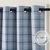 image:imageNICETOWN 100 Plaid Blackout Cabin Buffalo Gingham Curtains Living Room Checkered Patterned Thermal Insulated Taupe Grommet Room Darkening Curtains amp Rustic Drapes for Farmhouse 52W x 84L 2 PanelsPlaid  Sea Blue  White