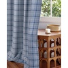image:imageNICETOWN 100 Plaid Blackout Cabin Buffalo Gingham Curtains Living Room Checkered Patterned Thermal Insulated Taupe Grommet Room Darkening Curtains amp Rustic Drapes for Farmhouse 52W x 84L 2 PanelsPlaid  Sea Blue  White