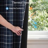 image:imageNICETOWN 100 Plaid Blackout Cabin Buffalo Gingham Curtains Living Room Checkered Patterned Thermal Insulated Taupe Grommet Room Darkening Curtains amp Rustic Drapes for Farmhouse 52W x 84L 2 PanelsPlaid  Dark Blue  White