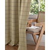 image:imageNICETOWN 100 Plaid Blackout Cabin Buffalo Gingham Curtains Living Room Checkered Patterned Thermal Insulated Taupe Grommet Room Darkening Curtains amp Rustic Drapes for Farmhouse 52W x 84L 2 PanelsGrid Pattern  Burlap  White