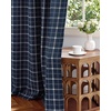 image:imageNICETOWN 100 Plaid Blackout Cabin Buffalo Gingham Curtains Living Room Checkered Patterned Thermal Insulated Taupe Grommet Room Darkening Curtains amp Rustic Drapes for Farmhouse 52W x 84L 2 PanelsPlaid  Dark Blue  White