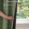 image:imageNICETOWN 100 Plaid Blackout Cabin Buffalo Gingham Curtains Living Room Checkered Patterned Thermal Insulated Taupe Grommet Room Darkening Curtains amp Rustic Drapes for Farmhouse 52W x 84L 2 PanelsGrid Pattern  Olive Green  White