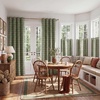 image:imageNICETOWN 100 Plaid Blackout Cabin Buffalo Gingham Curtains Living Room Checkered Patterned Thermal Insulated Taupe Grommet Room Darkening Curtains amp Rustic Drapes for Farmhouse 52W x 84L 2 PanelsPlaid  Olive Green  White