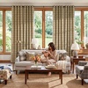 image:imageNICETOWN 100 Plaid Blackout Cabin Buffalo Gingham Curtains Living Room Checkered Patterned Thermal Insulated Taupe Grommet Room Darkening Curtains amp Rustic Drapes for Farmhouse 52W x 84L 2 PanelsPlaid  Burlap  White