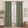 image:imageNICETOWN 100 Plaid Blackout Cabin Buffalo Gingham Curtains Living Room Checkered Patterned Thermal Insulated Taupe Grommet Room Darkening Curtains amp Rustic Drapes for Farmhouse 52W x 84L 2 PanelsPlaid  Olive Green  White