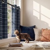 image:imageNICETOWN 100 Plaid Blackout Cabin Buffalo Gingham Curtains Living Room Checkered Patterned Thermal Insulated Taupe Grommet Room Darkening Curtains amp Rustic Drapes for Farmhouse 52W x 84L 2 PanelsPlaid  Dark Blue  White