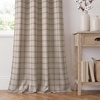 image:imageNICETOWN 100 Plaid Blackout Cabin Buffalo Gingham Curtains Living Room Checkered Patterned Thermal Insulated Taupe Grommet Room Darkening Curtains amp Rustic Drapes for Farmhouse 52W x 84L 2 PanelsPlaid  Taupe  White