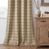 image:imageNICETOWN 100 Plaid Blackout Cabin Buffalo Gingham Curtains Living Room Checkered Patterned Thermal Insulated Taupe Grommet Room Darkening Curtains amp Rustic Drapes for Farmhouse 52W x 84L 2 PanelsPlaid  Burlap  White