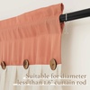image:imageNICETOWN 2 Pack Linen Valance for Windows Kitchen Living Room Light Filtering Rod Pocket Farmhouse Country Rustic Window Shade for BathroomOfficeNursery 52 Wide x 18 Long TerracottaTerracotta