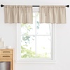 image:imageNICETOWN 2 Pack Linen Valance for Windows Kitchen Living Room Light Filtering Rod Pocket Farmhouse Country Rustic Window Shade for BathroomOfficeNursery 52 Wide x 18 Long TerracottaTerracotta