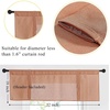 image:imageNICETOWN 2 Pack Linen Valance for Windows Kitchen Living Room Light Filtering Rod Pocket Farmhouse Country Rustic Window Shade for BathroomOfficeNursery 52 Wide x 18 Long TerracottaTerracotta