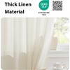 image:imageNICETOWN 2 Pack Linen Valance for Windows Kitchen Living Room Light Filtering Rod Pocket Farmhouse Country Rustic Window Shade for BathroomOfficeNursery 52 Wide x 18 Long TerracottaOff White