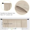 image:imageNICETOWN 2 Pack Linen Valance for Windows Kitchen Living Room Light Filtering Rod Pocket Farmhouse Country Rustic Window Shade for BathroomOfficeNursery 52 Wide x 18 Long TerracottaTerracotta