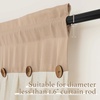 image:imageNICETOWN 2 Pack Linen Valance for Windows Kitchen Living Room Light Filtering Rod Pocket Farmhouse Country Rustic Window Shade for BathroomOfficeNursery 52 Wide x 18 Long Terracottatan