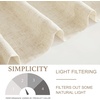 image:imageNICETOWN 2 Pack Linen Valance for Windows Kitchen Living Room Light Filtering Rod Pocket Farmhouse Country Rustic Window Shade for BathroomOfficeNursery 52 Wide x 18 Long TerracottaBurlap