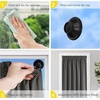 image:imageNICETOWN Black Blackout Pleated PET Shades for Dorm Windows 2 Panels 36 Wx 72 H Cordless SelfAdhesive Blinds No Drill Sticky 100 Light Blocking Temporary Curtains for Renters and StudentsGrey