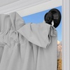 image:imageNICETOWN Black Blackout Pleated PET Shades for Dorm Windows 2 Panels 36 Wx 72 H Cordless SelfAdhesive Blinds No Drill Sticky 100 Light Blocking Temporary Curtains for Renters and StudentsGreyish White