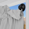 image:imageNICETOWN Black Blackout Pleated PET Shades for Dorm Windows 2 Panels 36 Wx 72 H Cordless SelfAdhesive Blinds No Drill Sticky 100 Light Blocking Temporary Curtains for Renters and StudentsGreyish White
