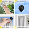 image:imageNICETOWN Black Blackout Pleated PET Shades for Dorm Windows 2 Panels 36 Wx 72 H Cordless SelfAdhesive Blinds No Drill Sticky 100 Light Blocking Temporary Curtains for Renters and StudentsGreyish White