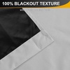 image:imageNICETOWN Black Blackout Pleated PET Shades for Dorm Windows 2 Panels 36 Wx 72 H Cordless SelfAdhesive Blinds No Drill Sticky 100 Light Blocking Temporary Curtains for Renters and StudentsGreyish White