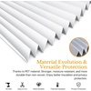 image:imageNICETOWN Black Blackout Pleated PET Shades for Dorm Windows 2 Panels 36 Wx 72 H Cordless SelfAdhesive Blinds No Drill Sticky 100 Light Blocking Temporary Curtains for Renters and StudentsWhite
