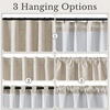 image:imageNICETOWN DIY Pinch Pleat Greige 100 Blackout Linen Curtains 96 inches Long Back TabRod PocketHook Belt Heavyweight Window Treatments White Liner for Bedroom 2 Panels W52 x L96Greige