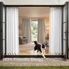 image:imageNICETOWN DIY Pinch Pleat Greige 100 Blackout Linen Curtains 96 inches Long Back TabRod PocketHook Belt Heavyweight Window Treatments White Liner for Bedroom 2 Panels W52 x L96Greige